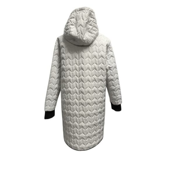 NEW!!! "NIKKI JONES" Quilted Coat Gold Snap Metal Accents SZ L  Classy Money - Picture 3 of 8